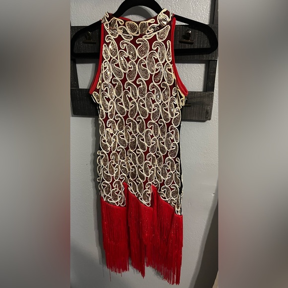 The Perfect Roaring 20’s Paisley Sequins Fringed Dress - Picture 1 of 6